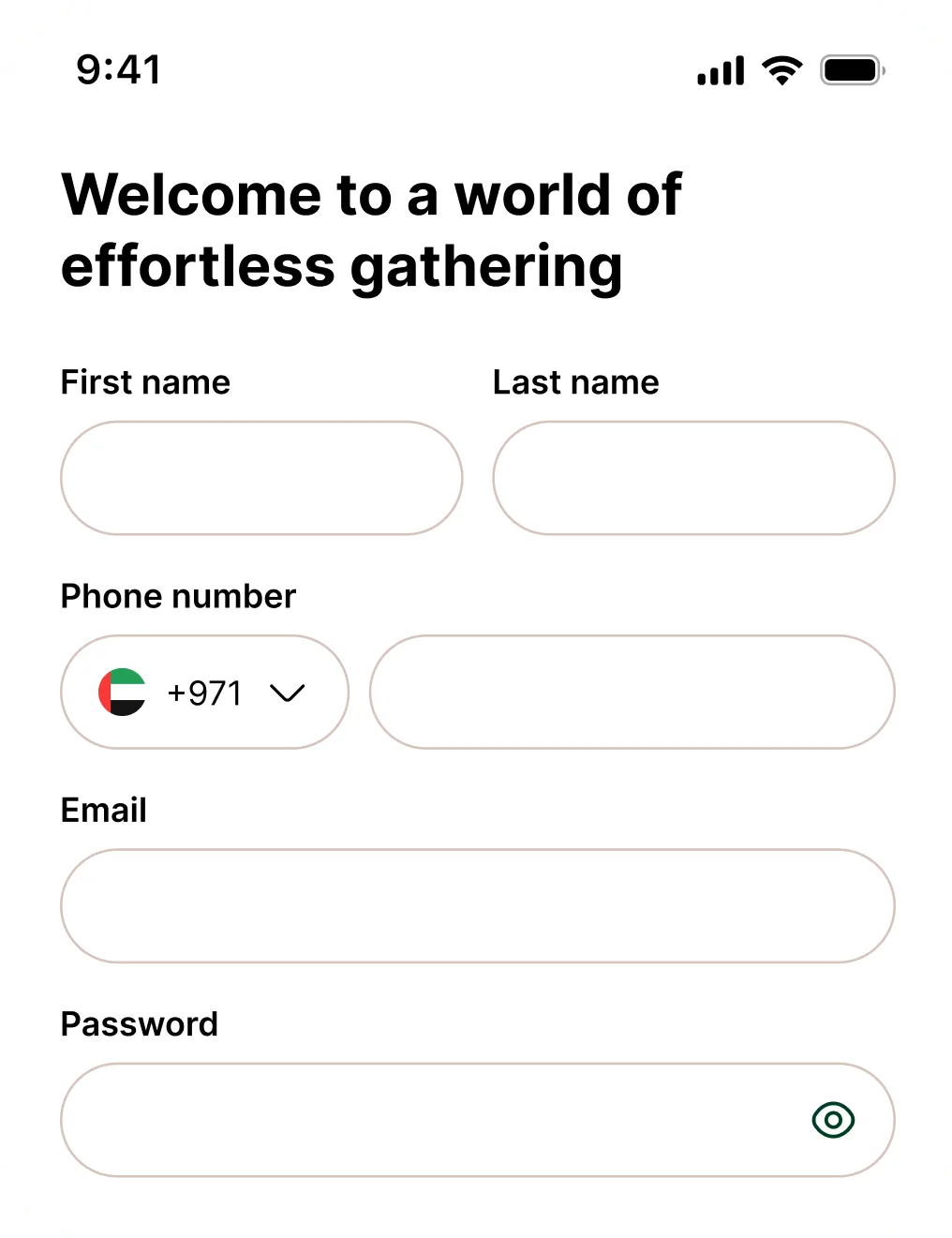 Download Caterk app and sign up